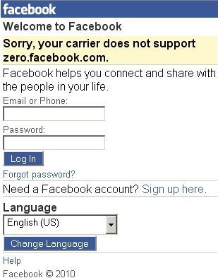 Facebook Zero Megjelent a Facebook Zero