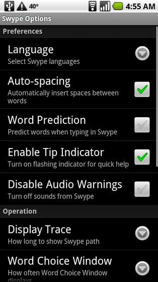 swype for android Swype már Androidra is