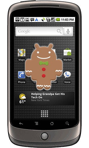 Meglepetés: Gingerbread a Nexus One-ra is!