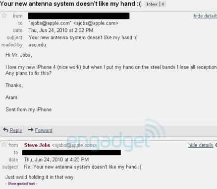 /txt/hirek/kepek/jobsemail 440_20100625.jpg Steve Jobs megmondta: rosszul tartod a telefont
