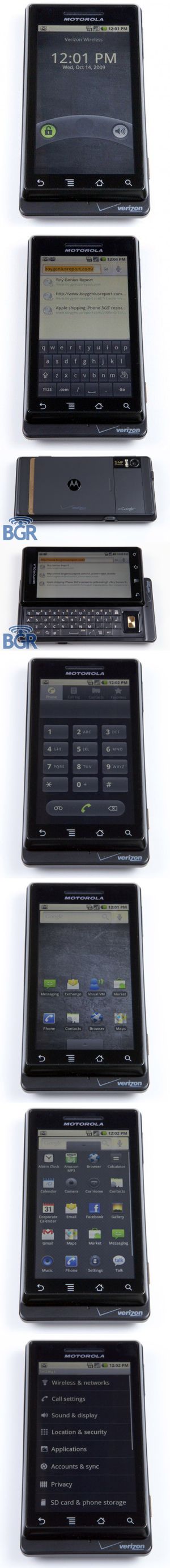 Motorola Droid Élõben a Motorola Droid mobillal