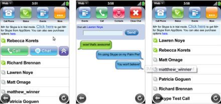 Skype <a href='/keszulekek/keszulek-guru_palm_pre.asp'>Palm Pre</a> Skype Palm Pre mobilra