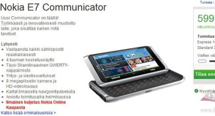 /txt/hirek/kepek/nokia e7 440_20110120.jpg Előrendelhető, 600 euró a Nokia E7