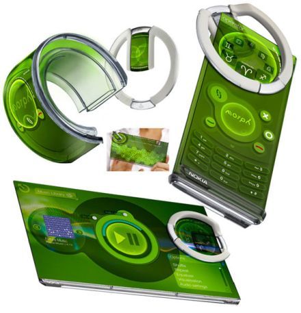Nokia Morph koncepció Hajlítható kijelzõ a Nokiától