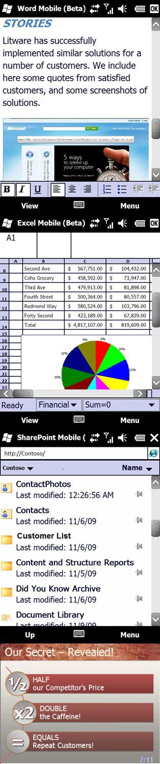 Office Mobile 2010 beta Megjelent az Office Mobile 2010 béta!