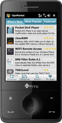 OpnMarket Ingyen programok Windows Mobile mobilokra