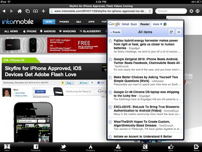 Apple ipad установка flash