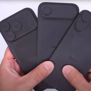 Videón az iPhone 17 sorozat makettjei 