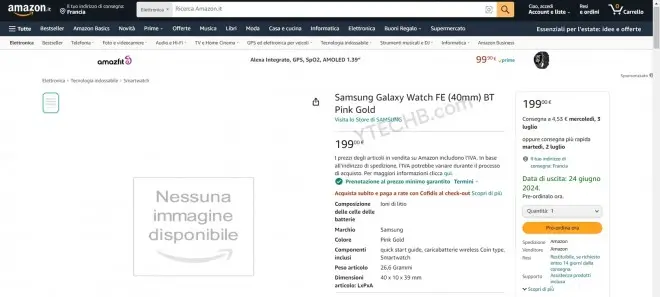 Ennyibe kerül a Samsung Galaxy Watch FE 