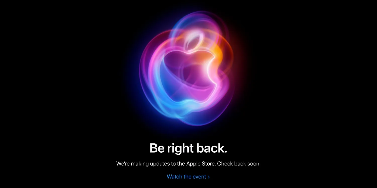 Az Apple Online Store leállt a "Glowtime" esemény előtt