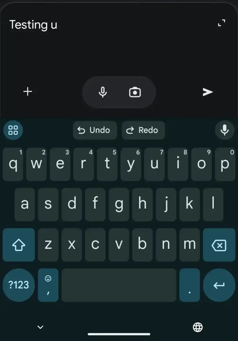 Visszavonás gombot kap a Gboard billentyűzet